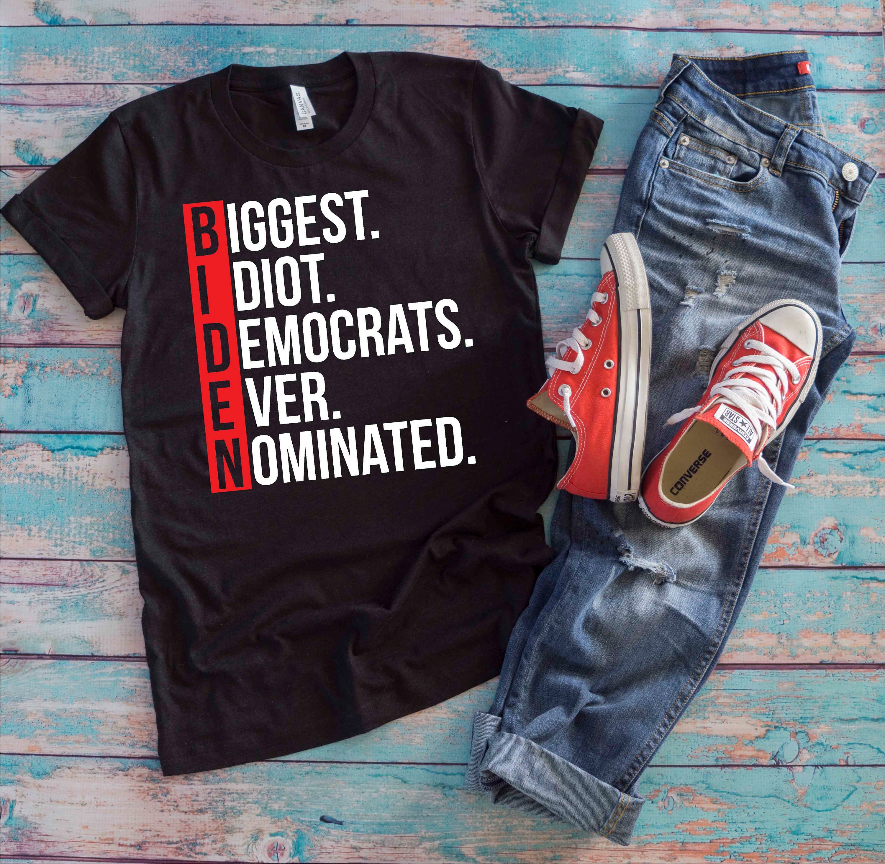 Anti Joe Biden T-Shirt: Funny Political Slogan, Elections 2020 Gift