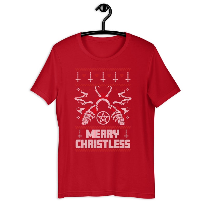 Anti-Christmas Shirt Merry Christless Funny Ugly Xmas Sweater Bah Humbug Gift image 4