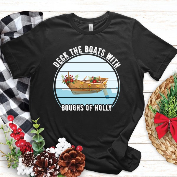 Christmas Fishing Shirt | Merry Fishmas Funny Fisherman Boat Gift