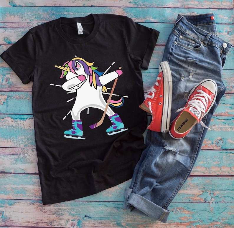 Download Dabbing Unicorn With A Hockey Stick Unicorn Sports Youth ...