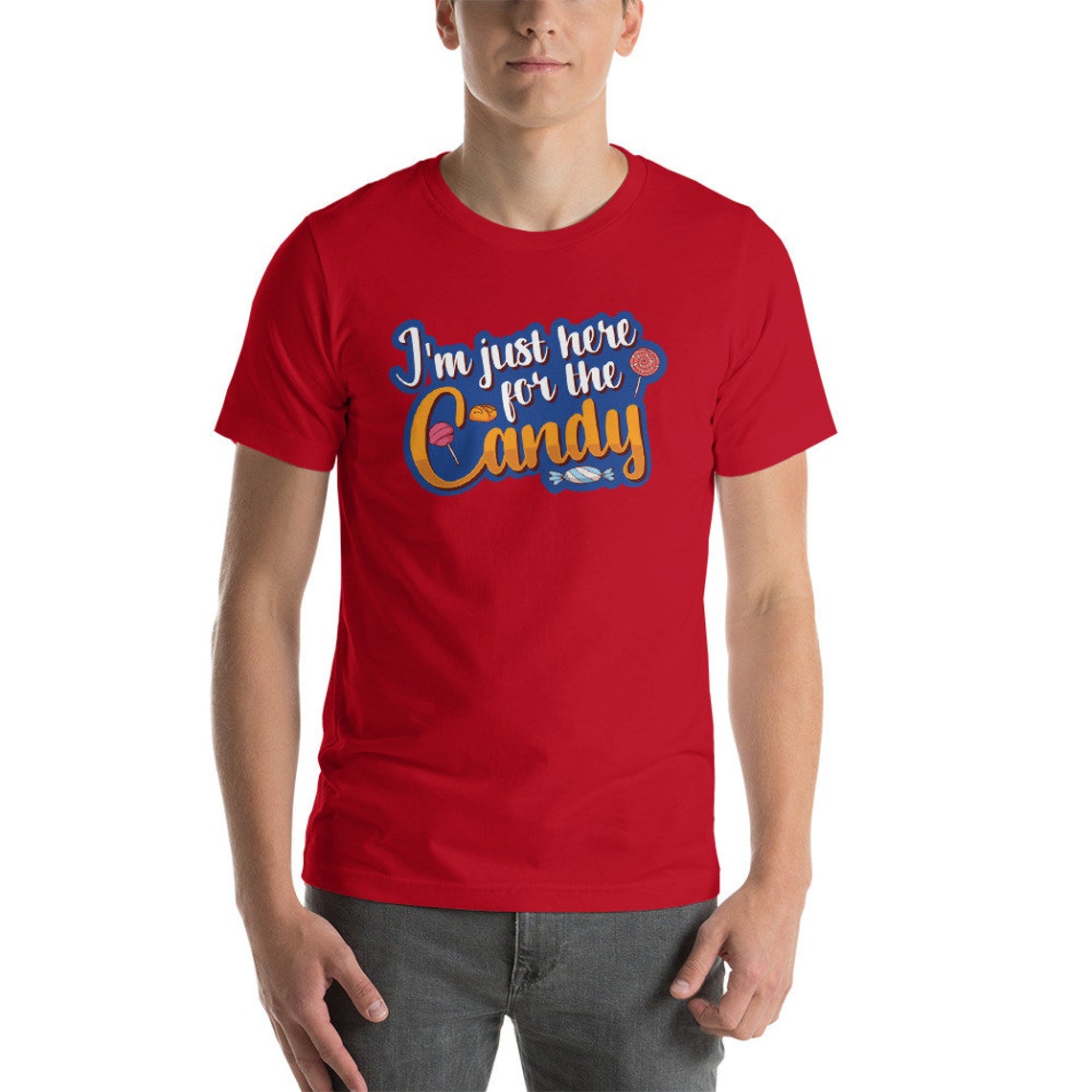 Halloween Candy Shirt I'm Just Here for the Candy Etsy