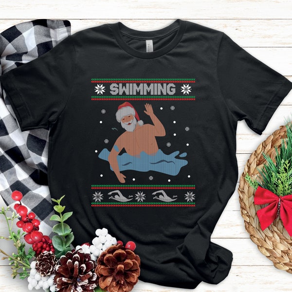 Christmas Swimming Lover Shirt | Swimming | Funny Xmas Water Sport Fan Gift