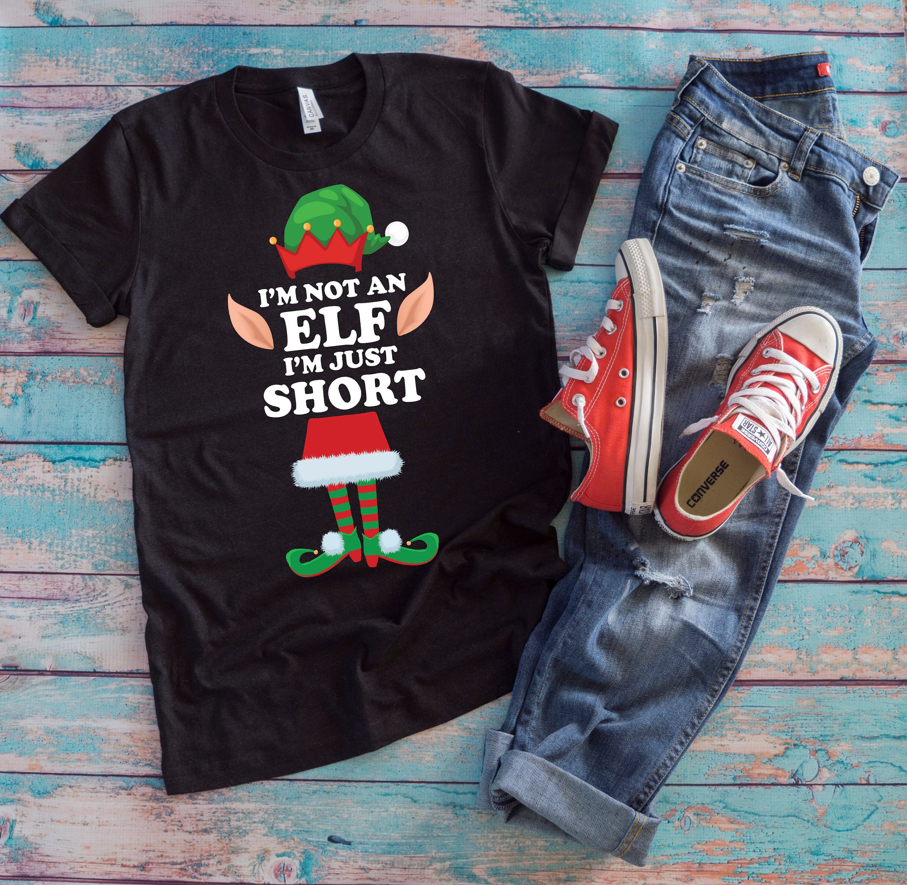I' m Not An Elf I'm Just Short divertente Natale elfi I' m Not An Elf I'm Just Short divertente Natale elfi