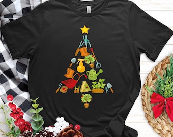 Christmas Gardener Tree | Gardening Tools Xmas Gift