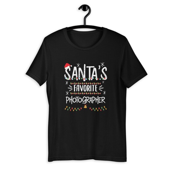 Santa's Favorite Photographer Funny Christmas Gift T-Shirt Santa's Favorite Photographer Funny Christmas Gift T-Shirt