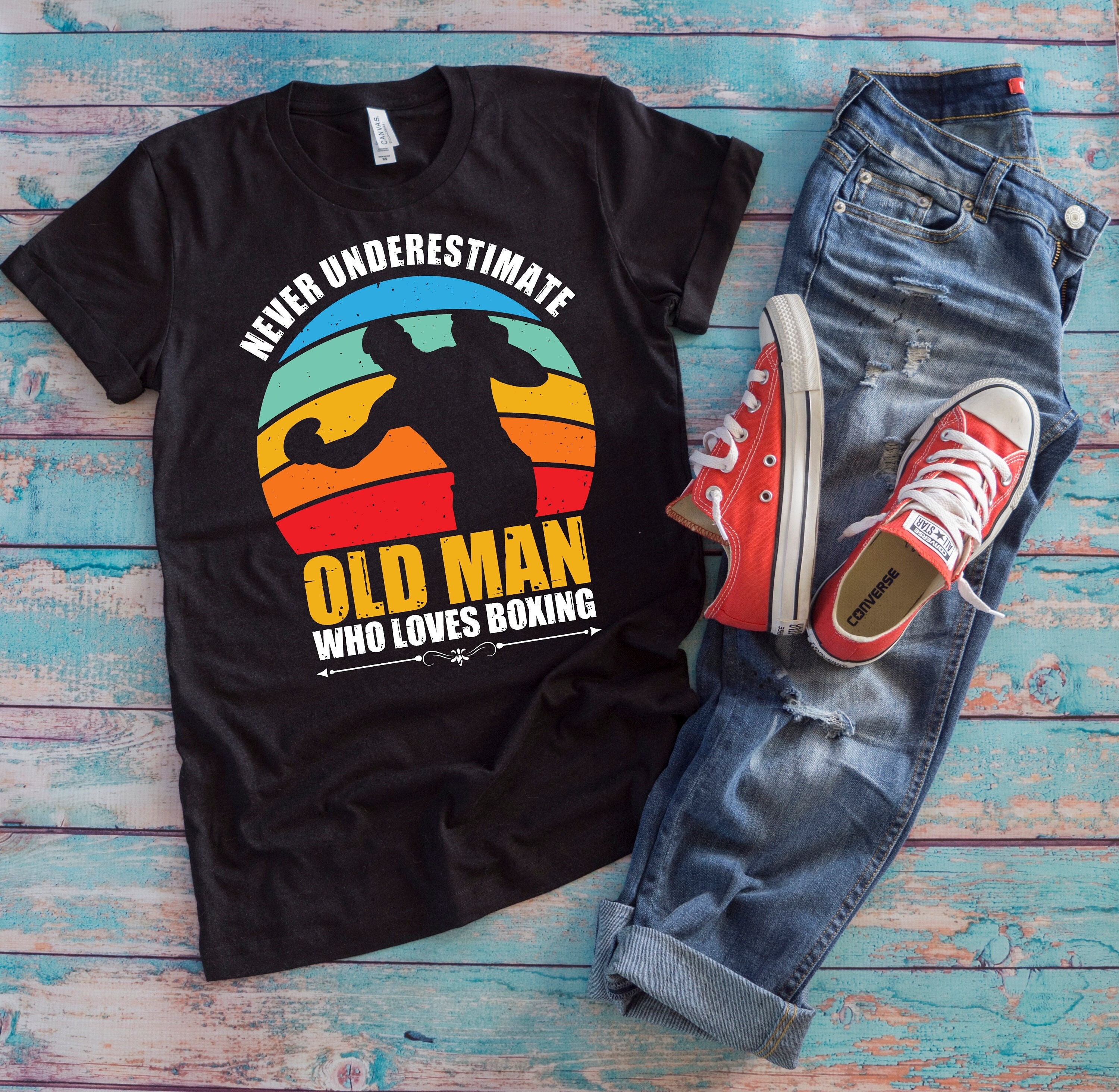 Old Man Gym Masters Division - Personalized Shirt - Birthday Gift for Fitness Lovers