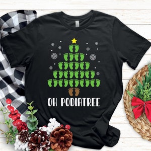 Christmas Podiatrist Shirt | Oh Podiatree | Funny Xmas Podiatry Doctor Gift