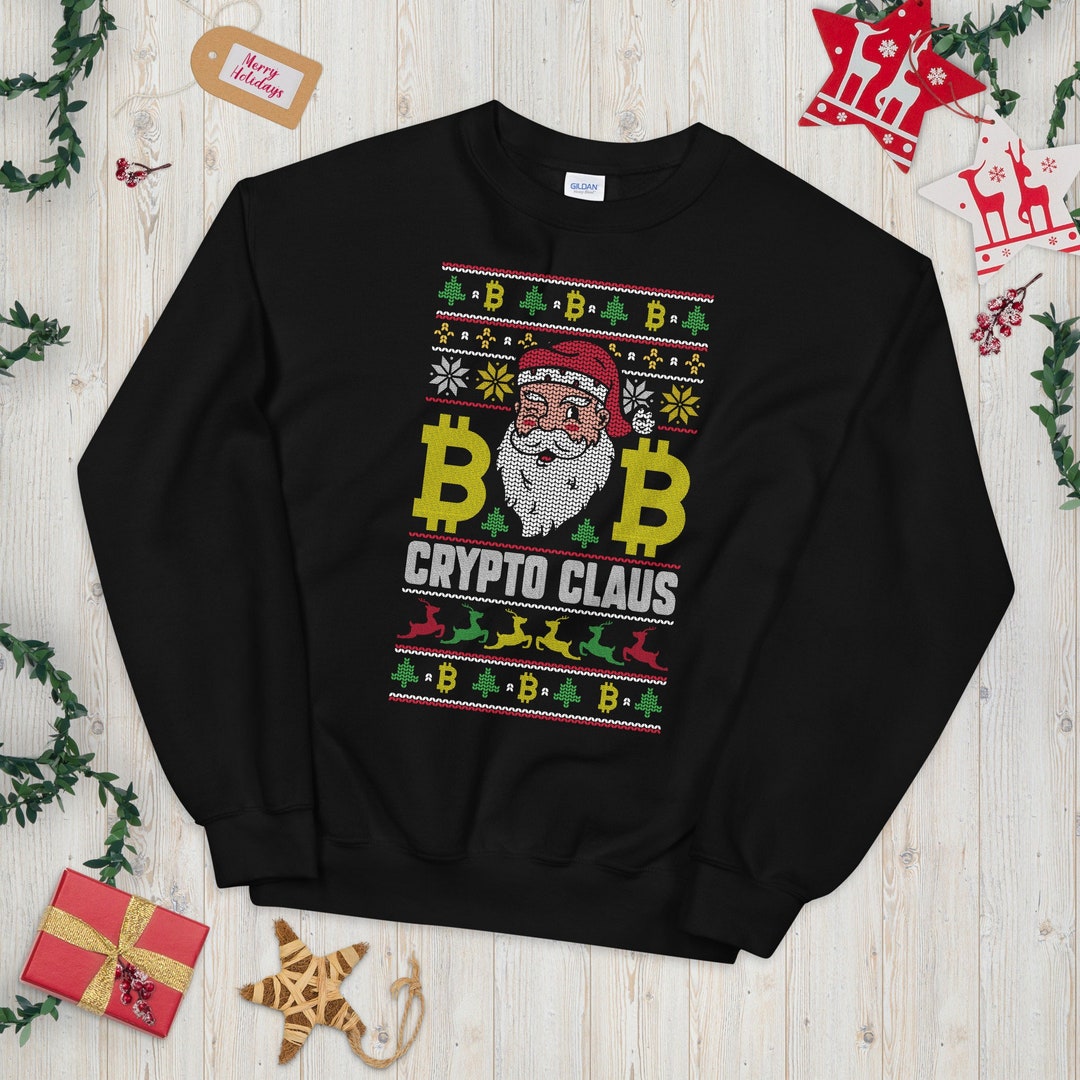 Chandail de Noël | Crypto Claus | Drôle de Noël E-Cash Ugly Sweatshirt  Cadeau - Etsy France
