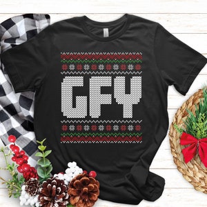 Chemise sarcastique de Noël | Drôle moche Noël Gfy Noël Joke Cadeau