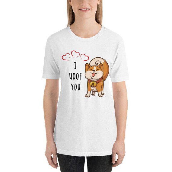 I Woof You I Love You Welsh Puppy Love Cute Dog Lover Etsy
