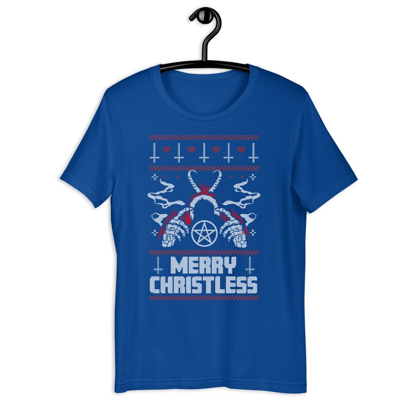 Anti-Christmas Shirt Merry Christless Funny Ugly Xmas Sweater Bah Humbug Gift image 5