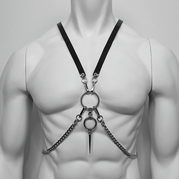 Chain body harness PVC & Stainless Steel Chain Body Harness: Adjustable Height