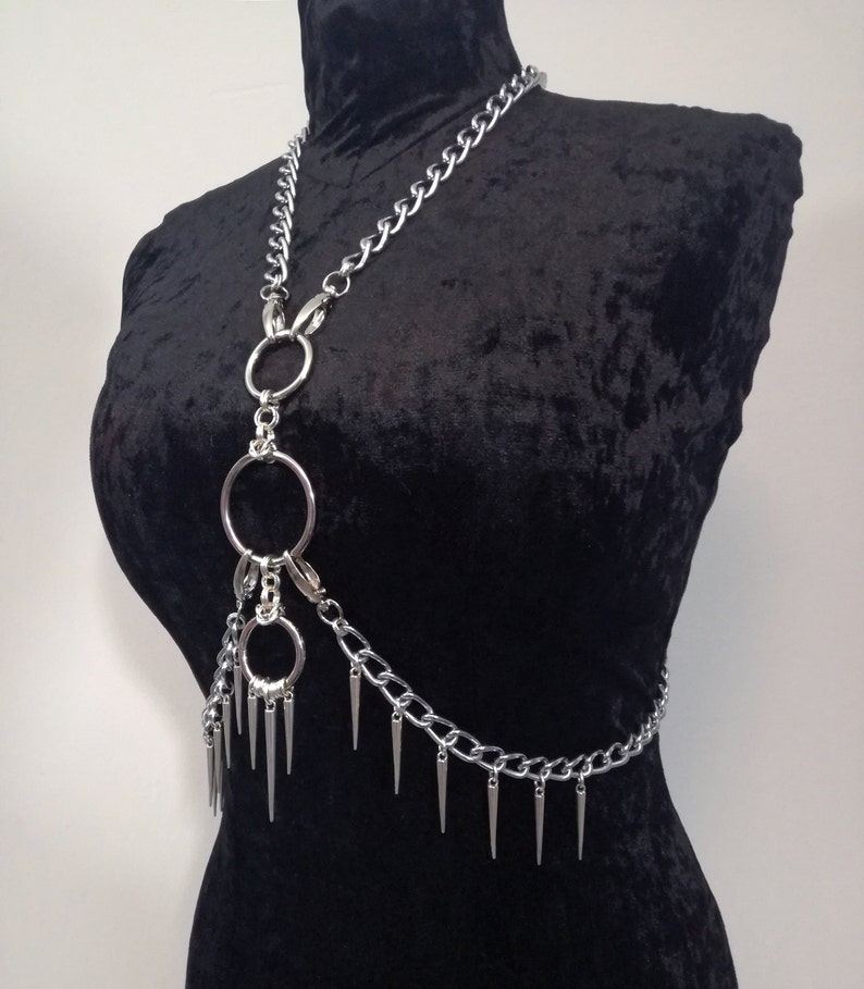 Chain Body Harness Handmade unisex body harness Stainless Steel Metal Dream catcher harness