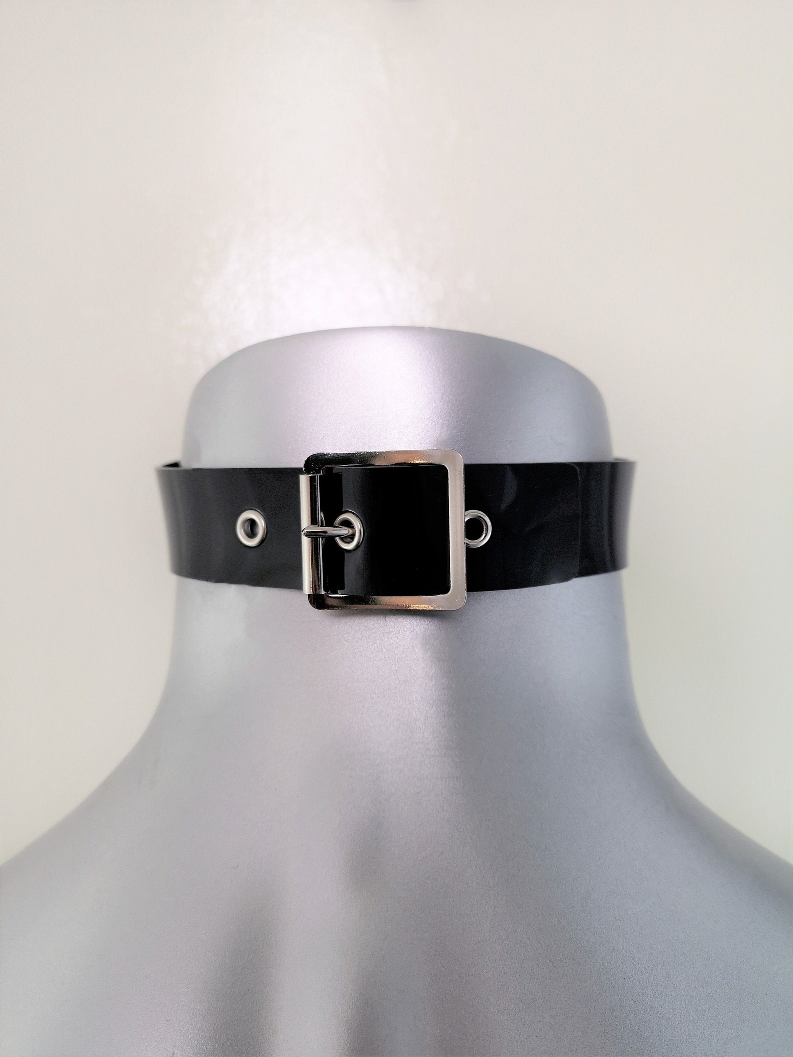 Pvc Choker Black Choker With Dream Catcher Style Accent Piece Black PVC - Etsy UK