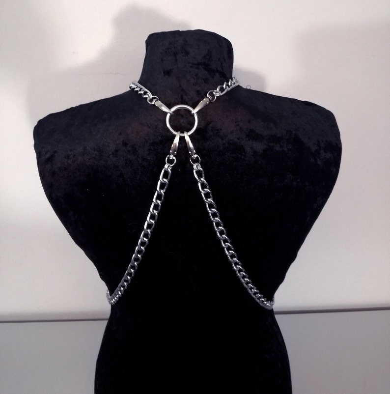 Chain Body Harness Handmade unisex body harness Stainless Steel Metal Dream catcher harness