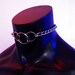 Chain Choker, Men And Womens Silver Stainless Steel Metal O-Ring Choker, Mens Unisex Choker - Handmade