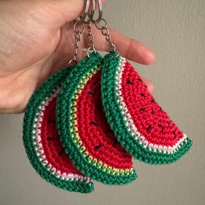 Portachiavi all uncinetto Portachiavi frutta Charme per la borsa Regalo carino per gli amici