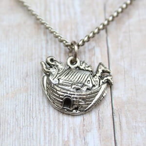 Noah&#39;s Ark Necklace, Biblical Gifts, Bible Jewelry