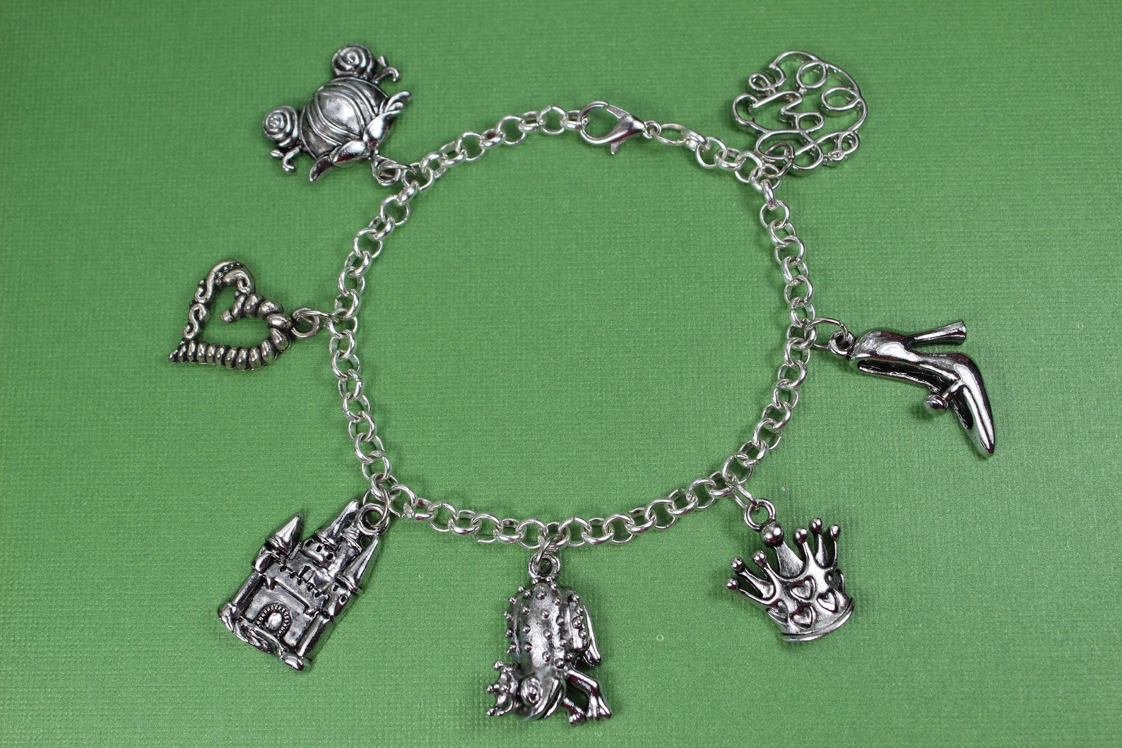 Princess Charm Bracelet, Fairy Tale Jewelry, Cinderella Gifts Etsy