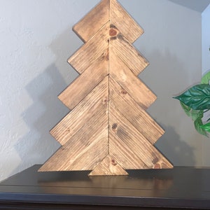 Wood Christmas Tree Decor