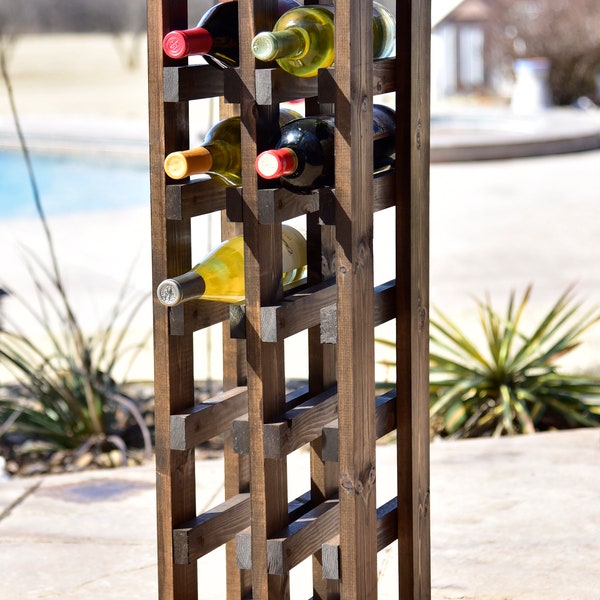 Standing Wine Rack Etsy