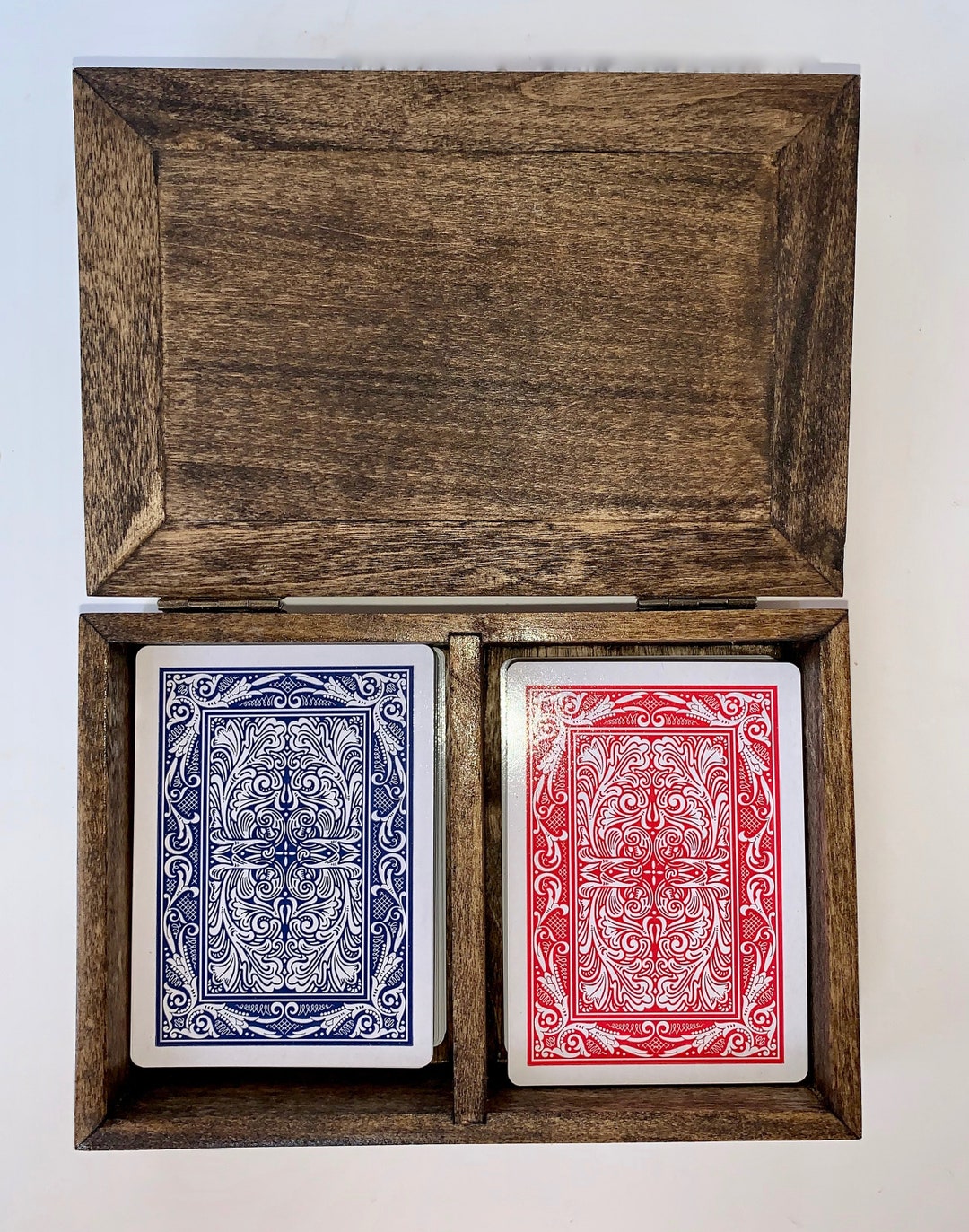 Double Deck Playing Card Box Etsy
