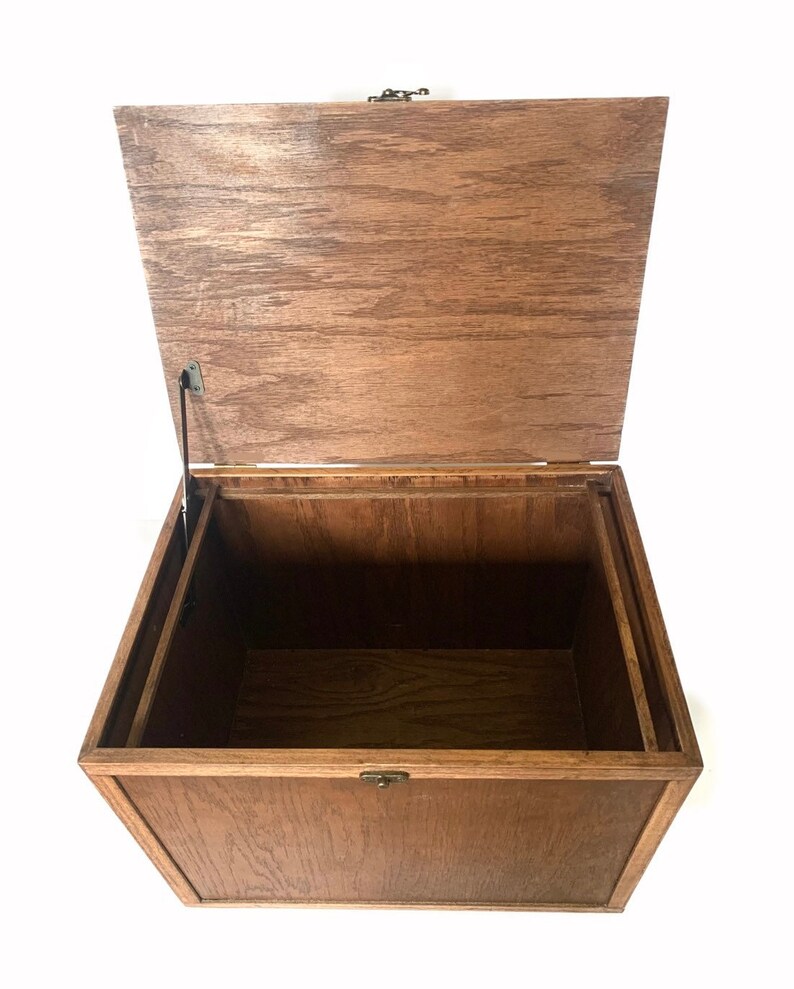 Wood Hanging File Box Etsy