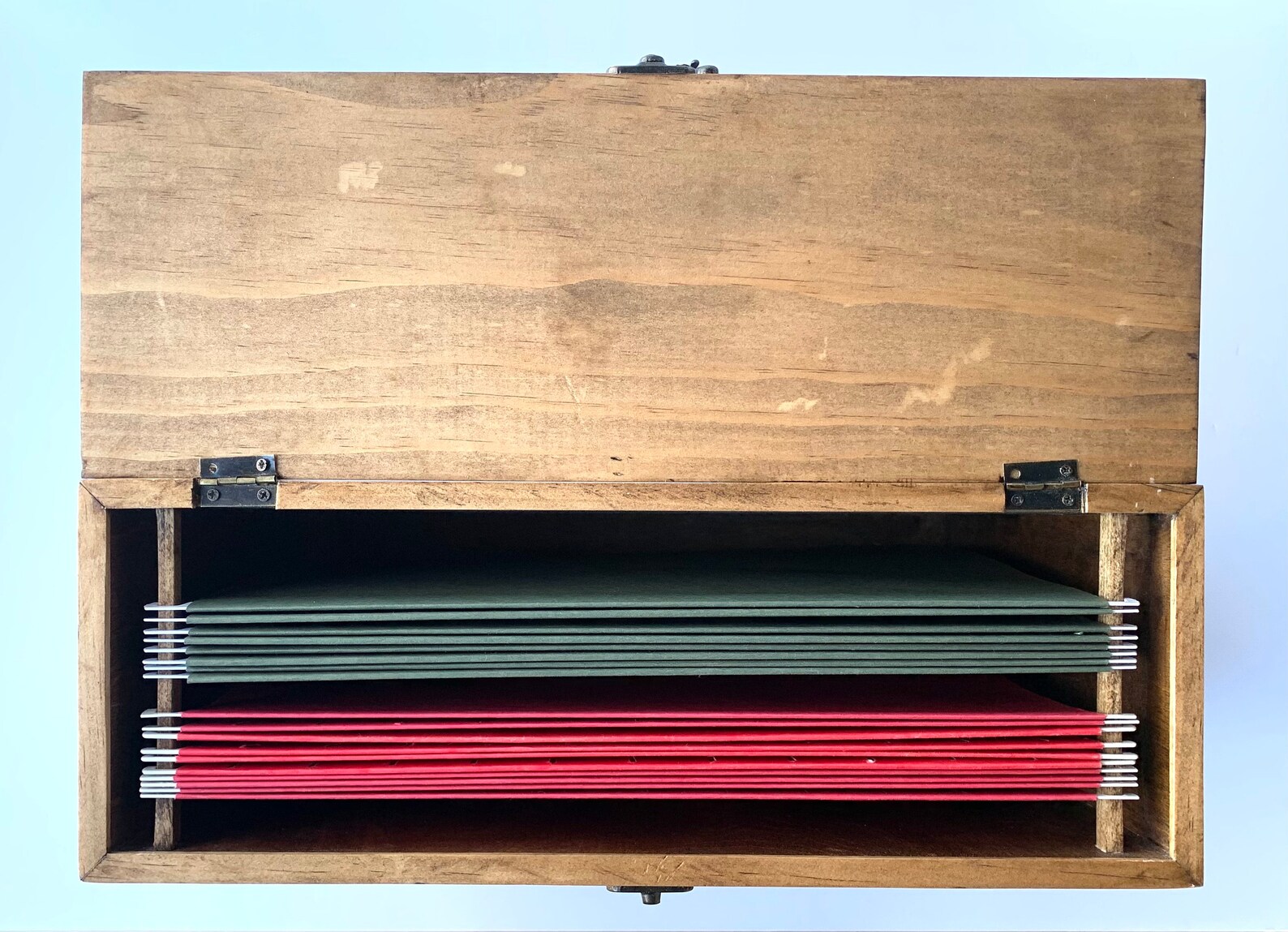 Wood Hanging File Box Etsy