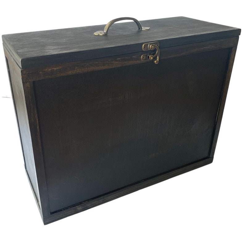 Wood Hanging File Box Etsy