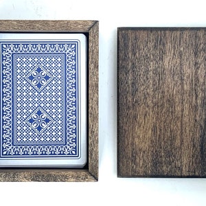 Wooden Playing Card Box