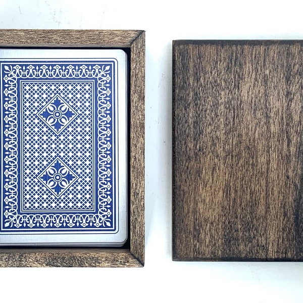 Wooden Playing Card Box