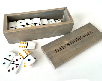 Wooden Box for Dominoes