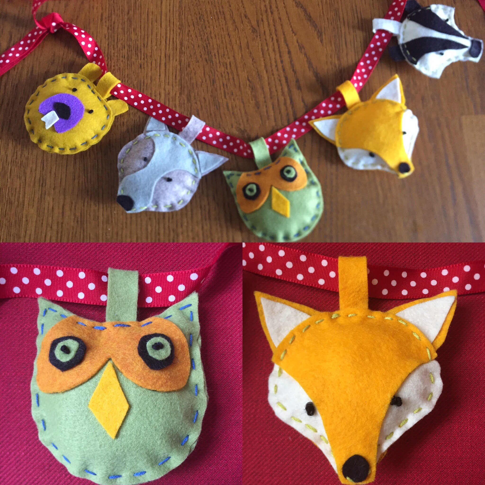 Felt Kit Animal Felt Kit Felt Animal Garland Felt Animals Etsy