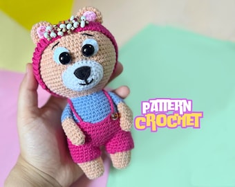 AMIGURUMI CROCHET Bear Pattern, Crochet Toy Pattern, crochet teddy bear, PDF, crochet Animal Pattern, Doll, Diy Cuddle crochet Toy