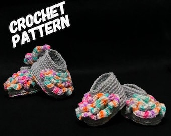 Crochet Ruffled Baby Booties Pattern: DIY Baby Shoes (PDF)