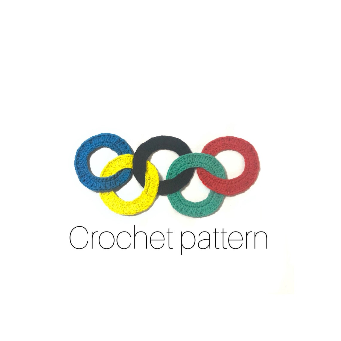 Crochet Olympic Rings Pattern Crochet Sport Pattern Applique Etsy