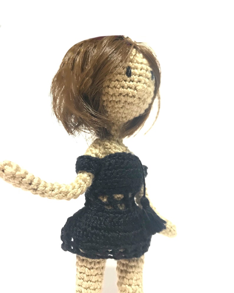 Crochet Doll Pattern, doll base pattern, crochet pattern, small doll, crochet mini doll, amigurumi pattern, crochet easy doll, basic doll image 9