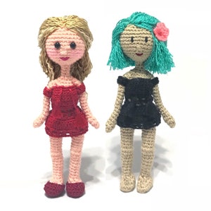 Crochet Doll Pattern, doll base pattern, crochet pattern, small doll, crochet mini doll, amigurumi pattern, crochet easy doll, basic doll image 6