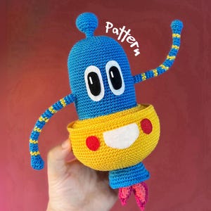 ROCKET CROCHET PATTERN, Amigurumi spaceship pdf, Space Rocket Pattern, plush, Robot, kids toys pattern, Easy Crochet Pattern