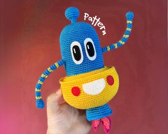 Amigurumi Rocket Crochet Pattern: Robot Plush Toy (PDF Pattern)
