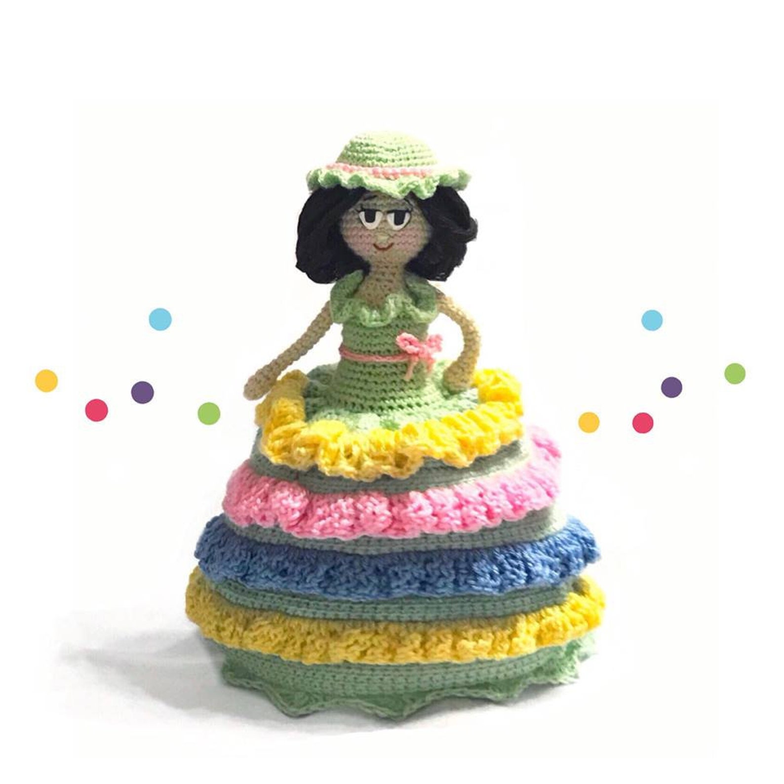 Crochet Doll Pattern Crochet Dress Doll Pattern Crochet Etsy