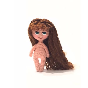 crochet doll pattern, mini base doll , amigurumi pattern, Basic Small Doll, PDF image 2