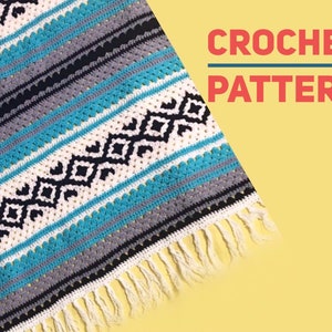 Crochet Blanket Pattern, Throw pattern, crochet baby blanket pattern, Crochet afghan Pattern, crochet Falsa Blanket pattern, easy to follow image 4