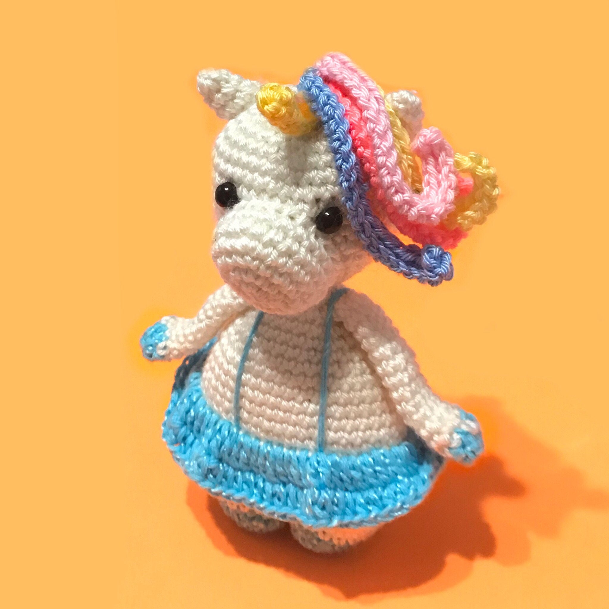 Crochet Unicorn Pattern, Crochet Animal Pattern, Pdf, Amigurumi, Baby