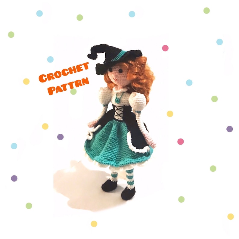 crochet doll pattern crochet doll with clothes crochet image 0