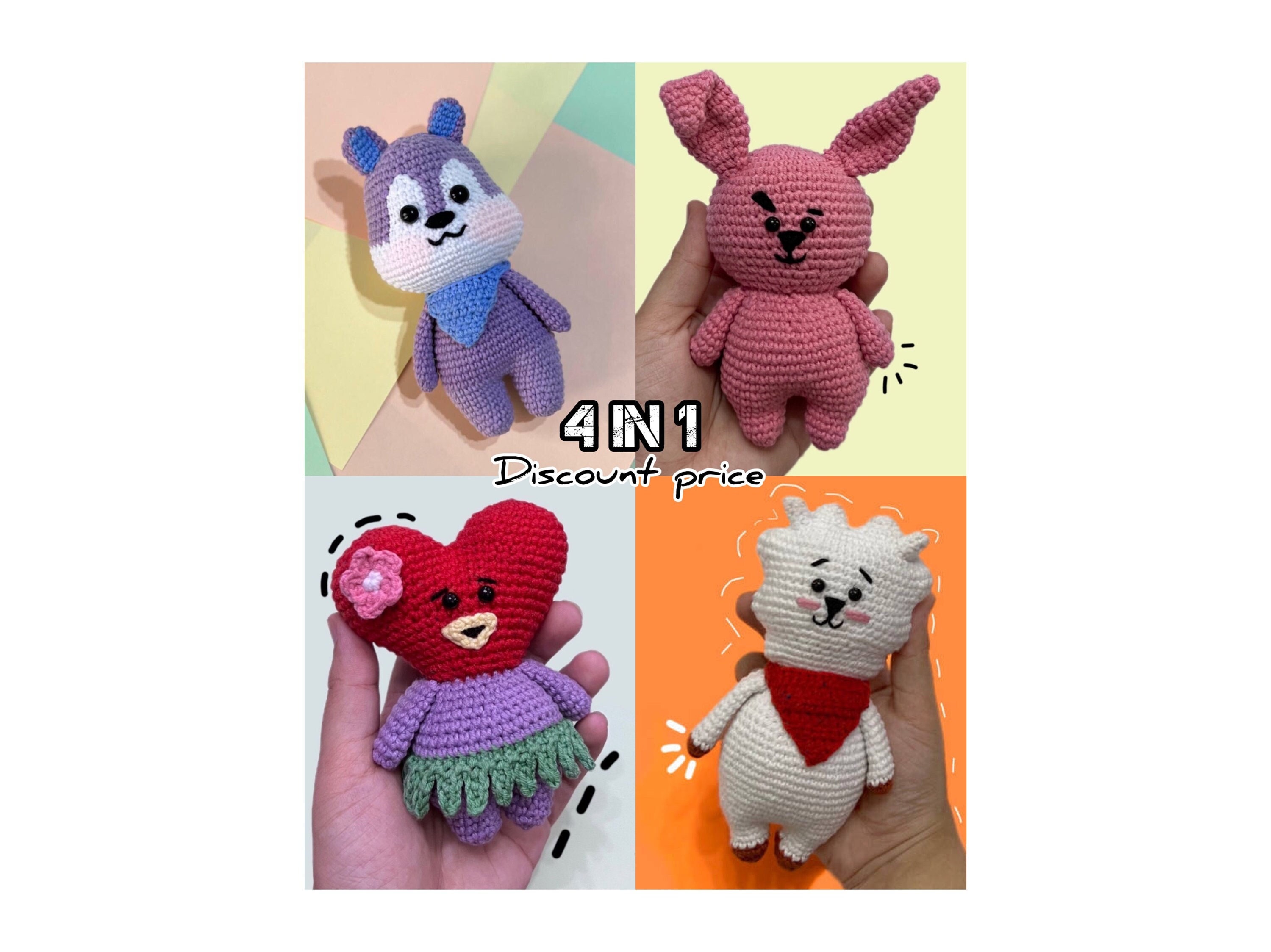 Mang From BT21 & the Woobles Collab Crochet Plushie 