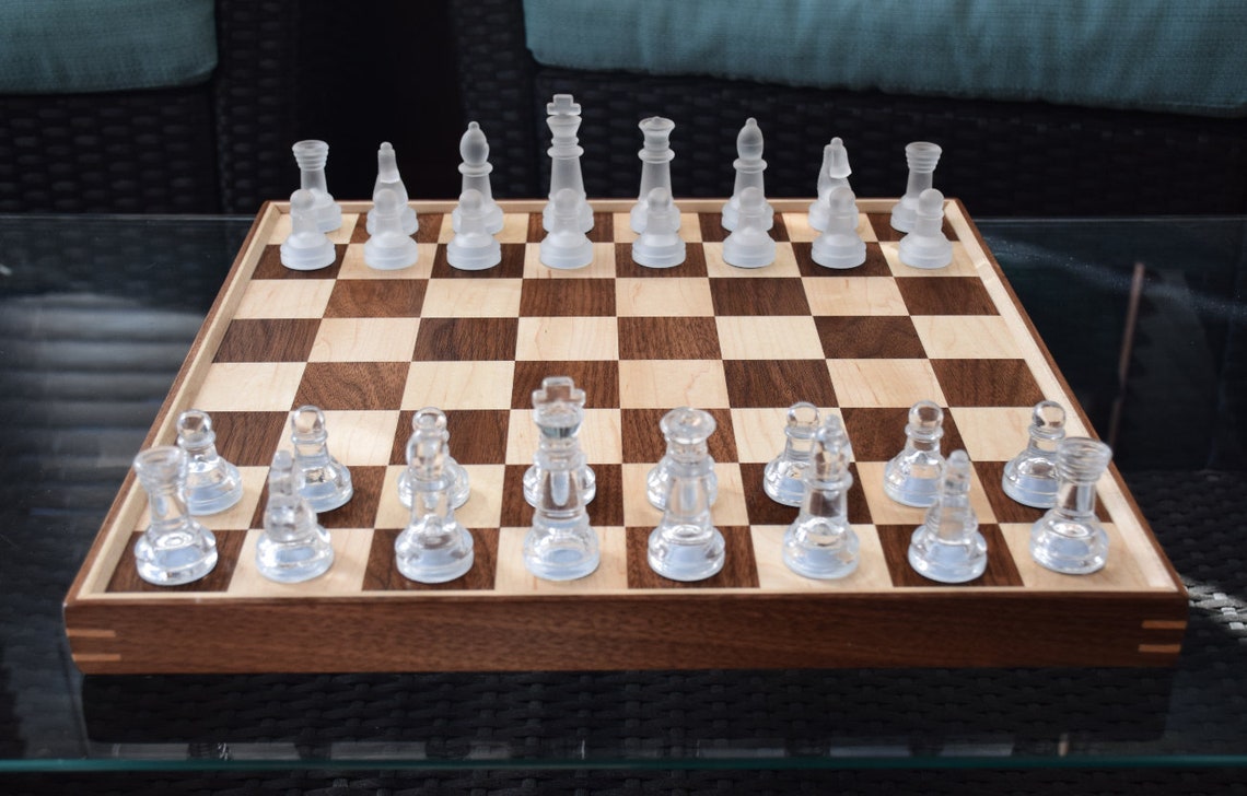 Handmade Custom Wood Chess Board Etsy