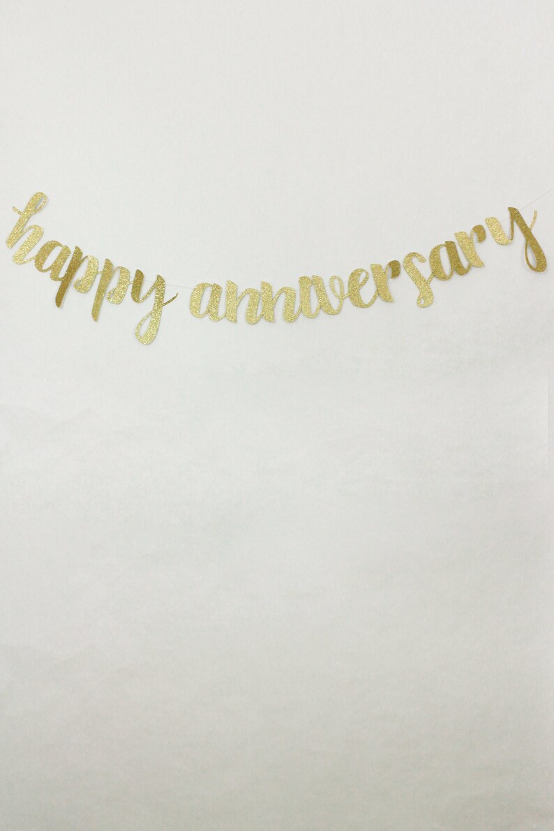 Happy Anniversary Banner Custom Anniversary Party Etsy