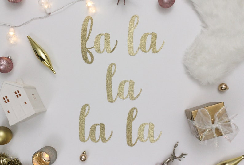 Christmas Decoration Fa La La La La Christmas Banner Holiday Party Banner Deck the Halls Banner Christmas Garland Christmas Party Decor