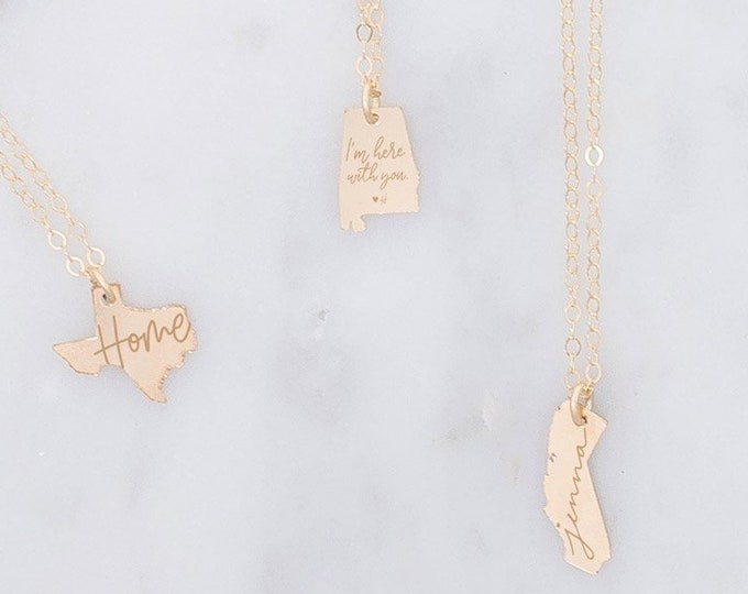 State charm necklace Clearance